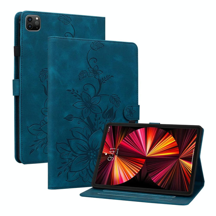 Lily Embossed Leather Smart Tablet Case