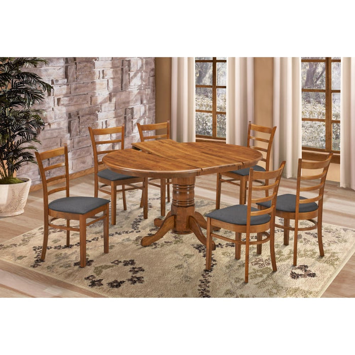 Linaria Dining Chair Set Of 4 Crossback Solid Rubber Wood