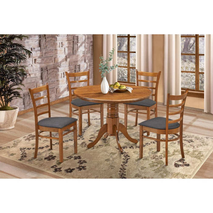 Linaria Dining Chair Set Of 4 Crossback Solid Rubber Wood