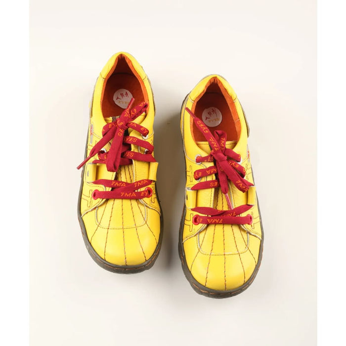 Line Pattern Handmade Womens Single Shoes