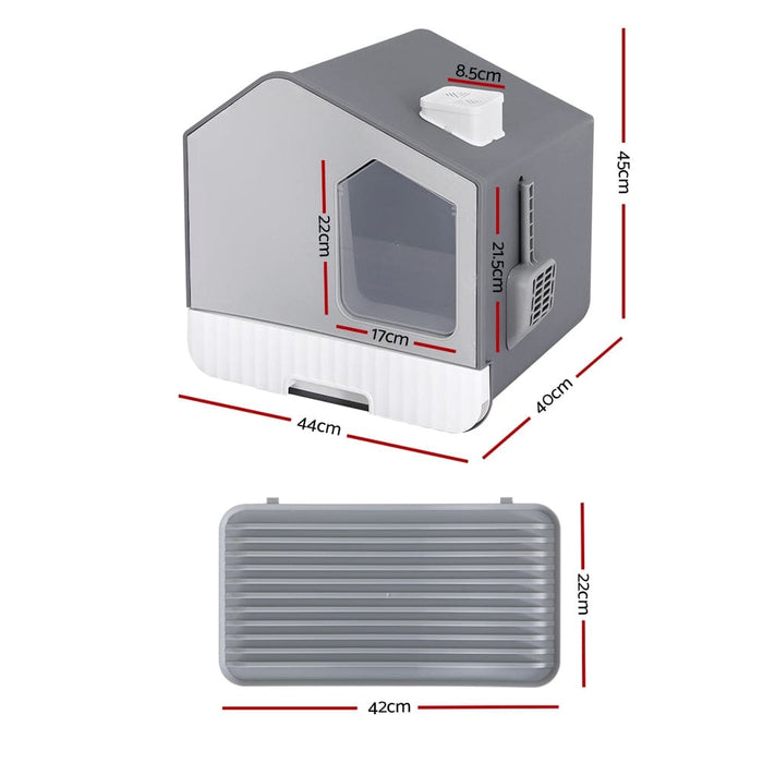 Cat Litter Box Large Tray Kitty Toilet Fully Enclosed House