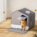 Cat Litter Box Large Tray Kitty Toilet Fully Enclosed House