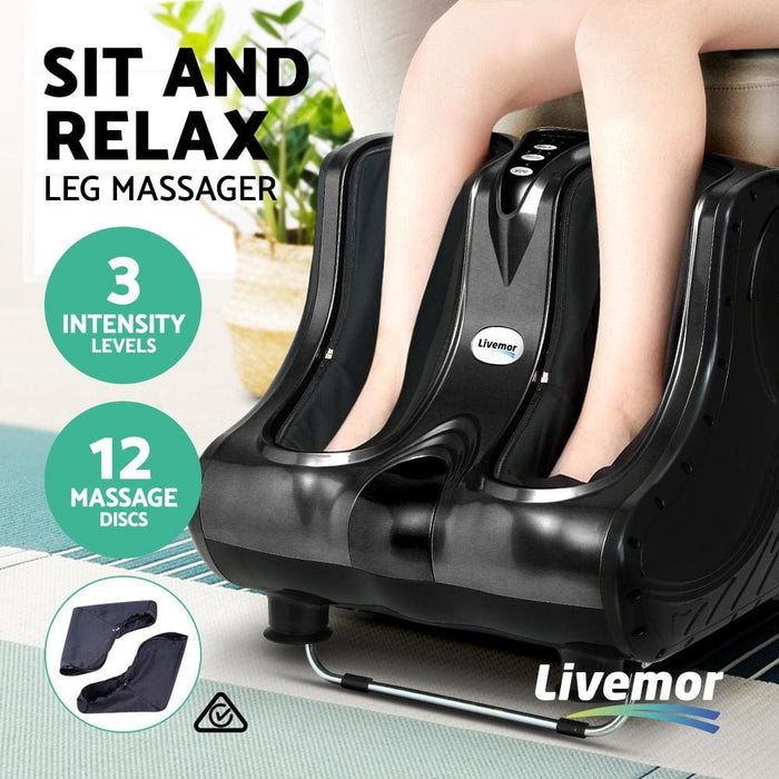 Livemor Foot Massager Ankle Calf Leg Massagers Shiatsu