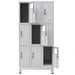 Locker Cabinet with 9 Compartments Steel 90x45x180 Cm Grey