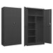 Locker Cabinet Anthracite 90x40x180 Cm Steel Ttpkit