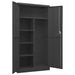 Locker Cabinet Anthracite 90x40x180 Cm Steel Ttpkit