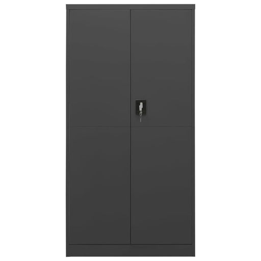 Locker Cabinet Anthracite 90x40x180 Cm Steel Ttpkit