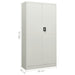 Locker Cabinet Light Grey 90x40x180 Cm Steel Ttpkio