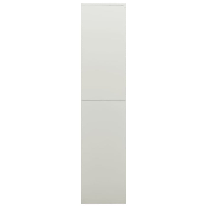 Locker Cabinet Light Grey 90x40x180 Cm Steel Ttpkio