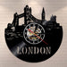 London Skyline Wall Art Led Vinyl Record Clock England