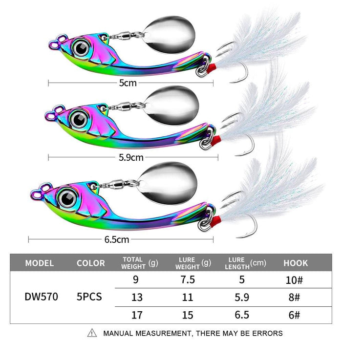 Long Casting Fishing Lures With Sequins And Vib Micro