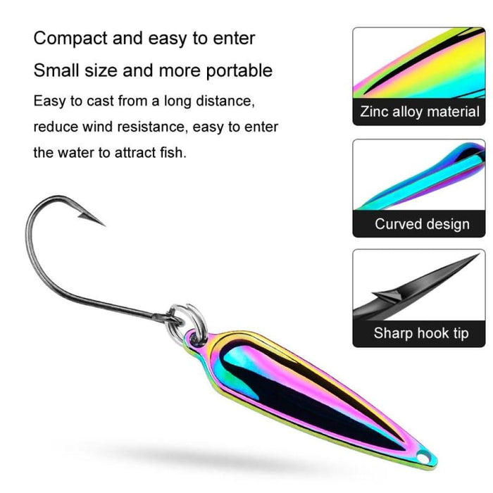 Long Casting Metal Sequins Lure Warp Beak Design