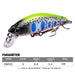 Long Casting Sinking Minnow Lure Bionic Hard Bait