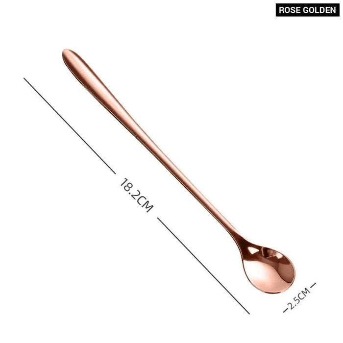 Long Handled Stainless Steel Coffee Spoon For Desserts