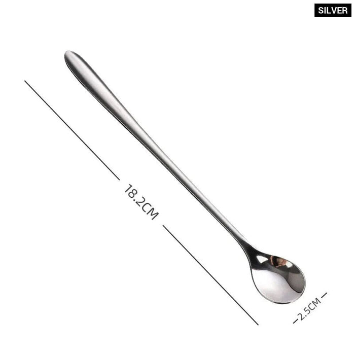 Long Handled Stainless Steel Coffee Spoon For Desserts