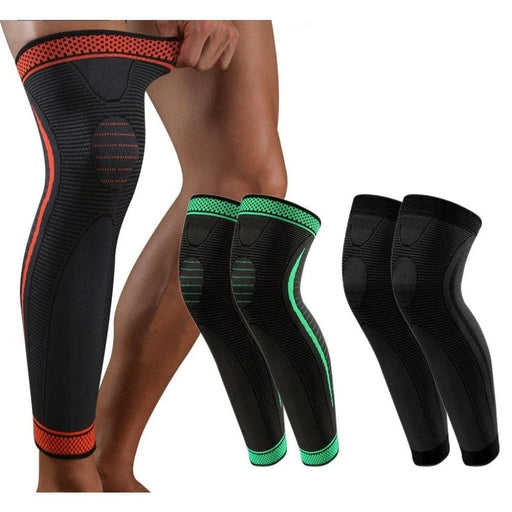 Long Knee Leg Compression Sleeves For Cycling Running