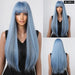 Long Straight Black Synthetic Wig