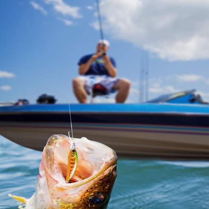 Long Throw Bionic Fishing Bait With Treble Hooks