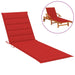 Sun Lounger Cushion Red 200x70x3 Cm Fabric Toaxxa