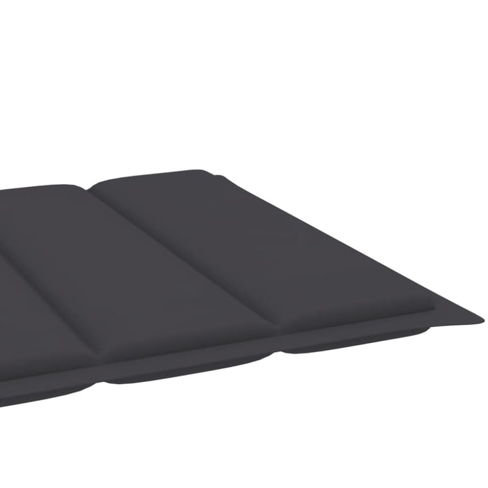 Sun Lounger Cushion Anthracite 200x50x3 Cm Fabric Toaonn