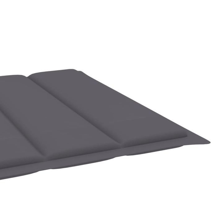 Sun Lounger Cushion Anthracite 200x70x3 Cm Fabric Toaxon