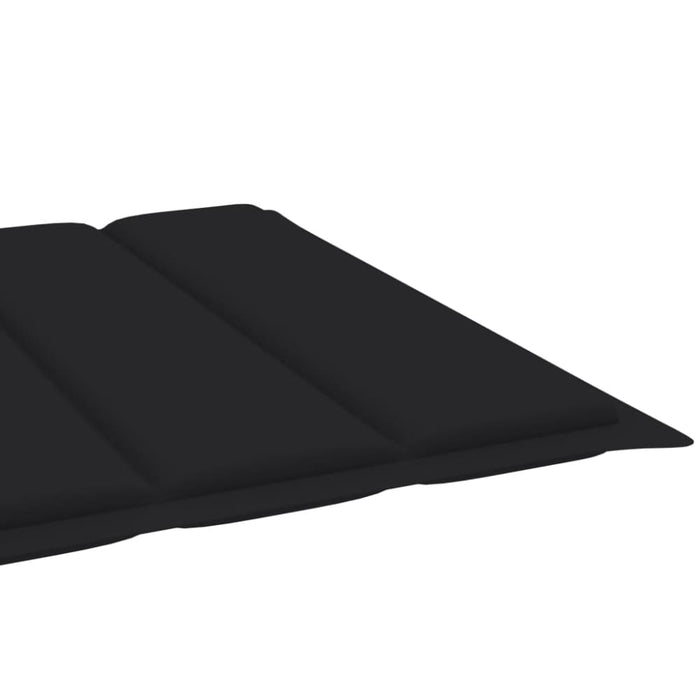 Sun Lounger Cushion Black 200x60x3 Cm Fabric Toaxob