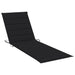 Nz Local Stock-sun Lounger Cushion Black 200x60x3 Cm Fabric