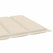 Sun Lounger Cushion Cream 200x50x3 Cm Fabric Toaokb