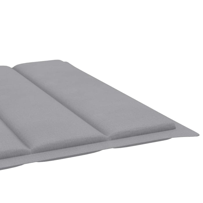 Sun Lounger Cushion Grey 200x60x3 Cm Fabric Toaxba