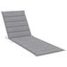 Sun Lounger Cushion Grey 200x60x3 Cm Fabric Toaxba