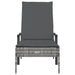 Sun Lounger With Cushion Grey Poly Rattan Tlxnbi