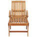 Sun Lounger With Table And Cushion Solid Teak Wood Tbltbxt