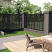 Louver Fence Wpc 180x180 Cm Black Tonobn