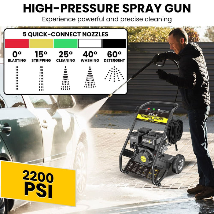 Lt-12a 7hp 2200psi Petrol Engine High Pressure Washer 7.5lpm