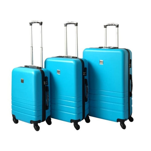 Abs Luggage Suitcase Set 3 Code Lock Travel Carry Bag