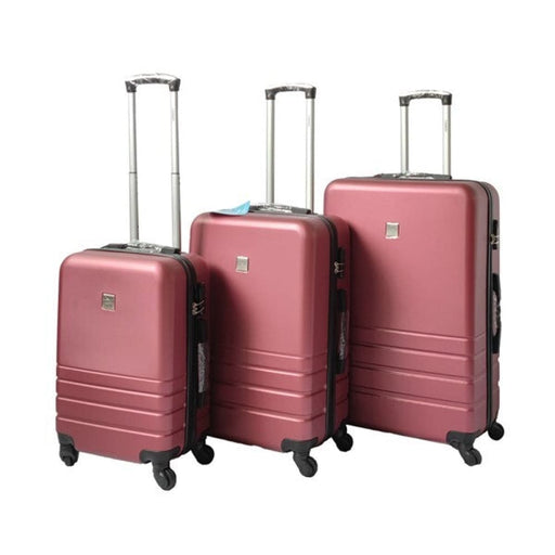 Abs Luggage Suitcase Set 3 Code Lock Travel Carry Bag