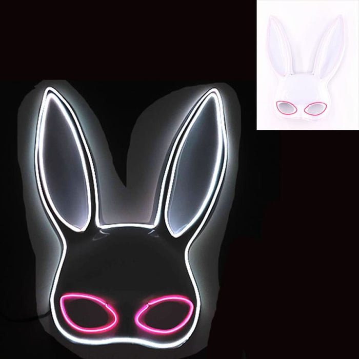 Luminous Bunny Mask Cosplay Long Ears Rabbit Girl’s