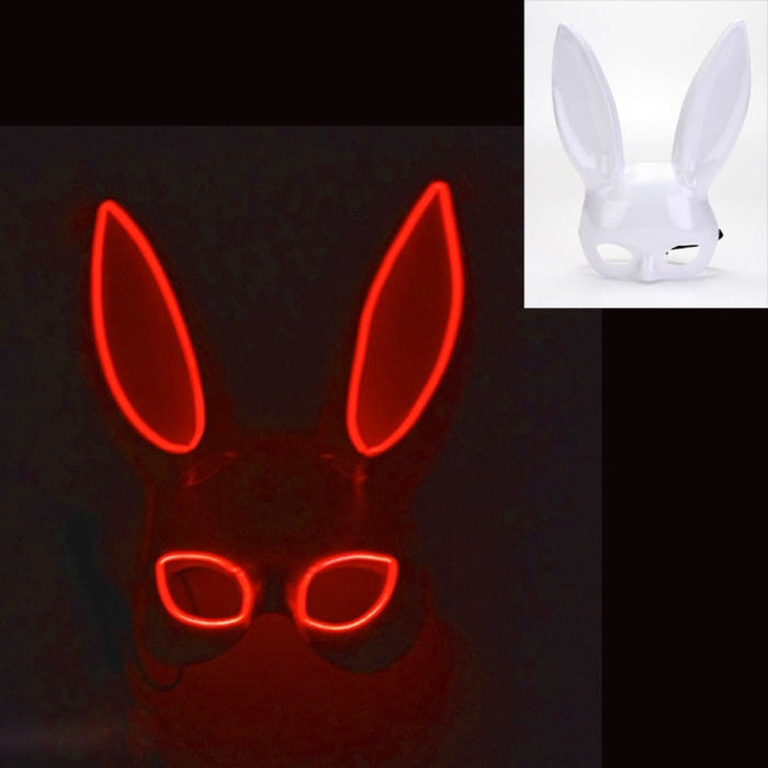 Luminous Bunny Mask Cosplay Long Ears Rabbit Girl’s