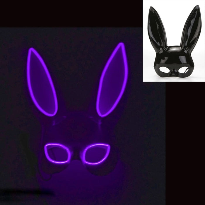 Luminous Bunny Mask Cosplay Long Ears Rabbit Girl’s