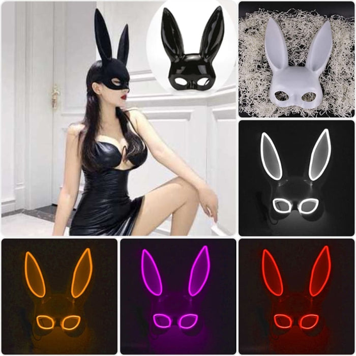 Luminous Bunny Mask Cosplay Long Ears Rabbit Girl’s