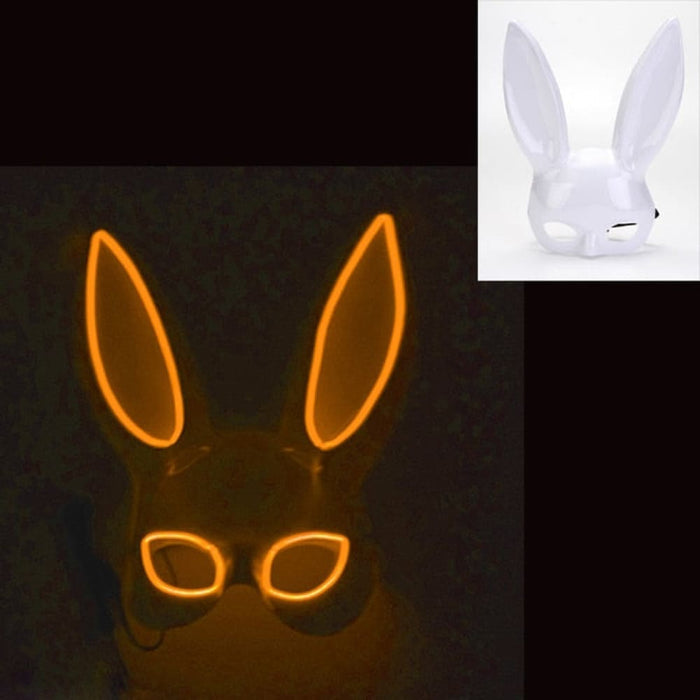 Luminous Bunny Mask Cosplay Long Ears Rabbit Girl’s