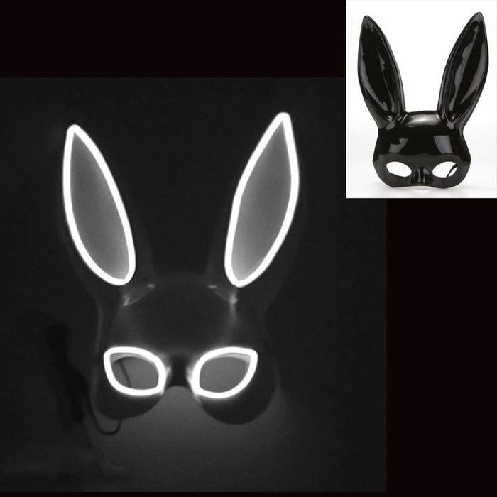 Luminous Bunny Mask Cosplay Long Ears Rabbit Girl’s