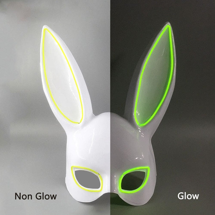 Luminous Bunny Mask Cosplay Long Ears Rabbit Girl’s