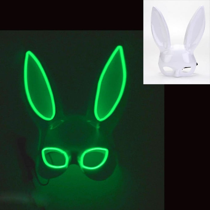 Luminous Bunny Mask Cosplay Long Ears Rabbit Girl’s