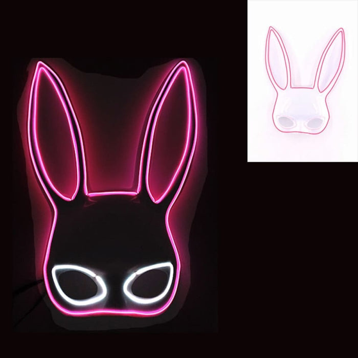 Luminous Bunny Mask Cosplay Long Ears Rabbit Girl’s