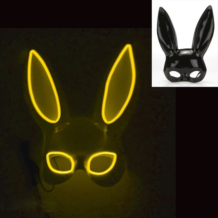 Luminous Bunny Mask Cosplay Long Ears Rabbit Girl’s