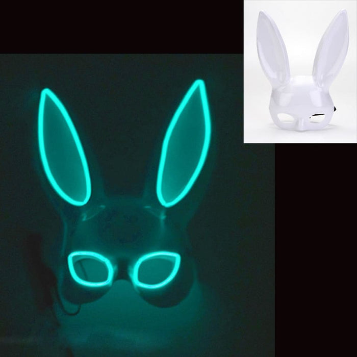 Luminous Bunny Mask Cosplay Long Ears Rabbit Girl’s