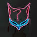 Luminous Japanese Neon Light Fox Mask Anime Cosplay Party