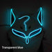 Luminous Japanese Neon Light Fox Mask Anime Cosplay Party