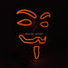 Luminous Led Neon Light Mask v For Vendetta Guy Fawkes